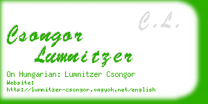 csongor lumnitzer business card